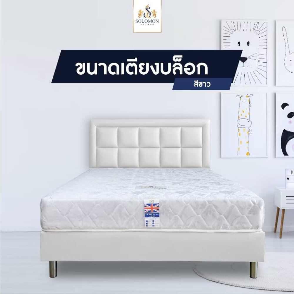 ฐานรองหัวเตียง 6 ฟุต SOLOMON สี ขาว_3