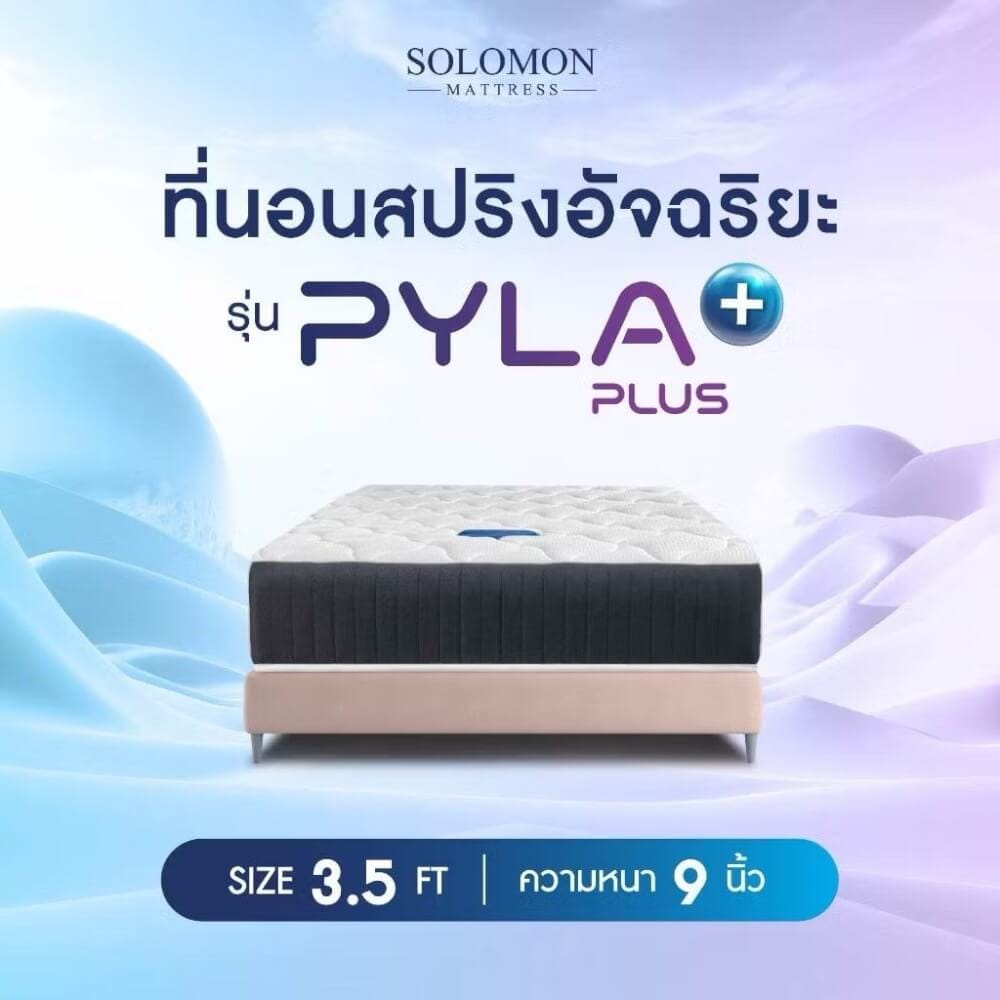 ที่นอน 3.5 ฟุต SOLOMON รุ่น PYLA PLUS หนา 9 นิ้ว _5