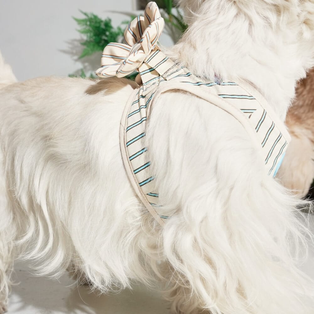 ของเล่นสัตว์เลี้ยง PUPPY GALLERY Stripe Daisy Toy สีครีม (มีเสียงเมื่อบีบ)