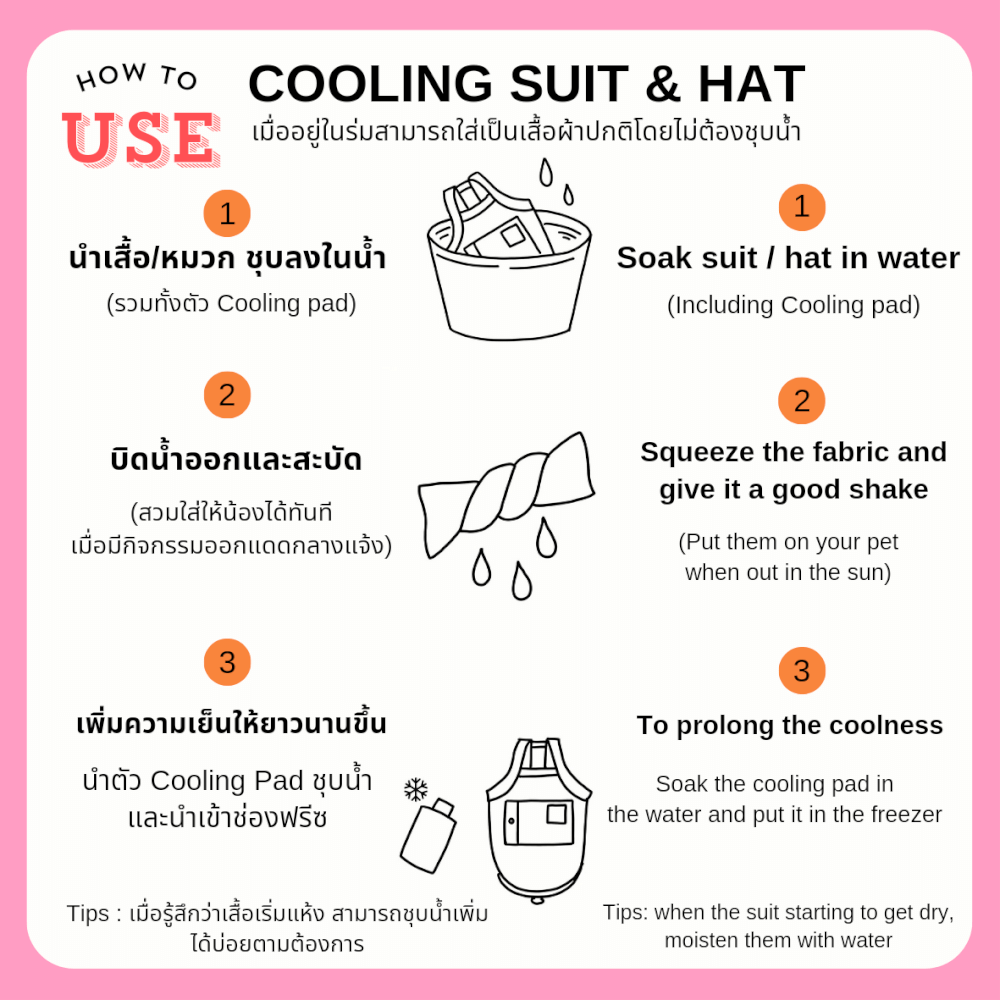 หมวกสัตว์เลี้ยง PUPPY GALLERY ไซซ์ XL สีฟ้า มาพร้อม Cooling Pads