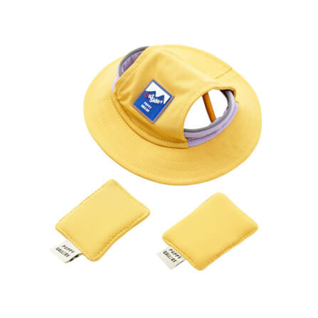 หมวกสัตว์เลี้ยง PUPPY GALLERY ไซซ์ XL สีเหลือง มาพร้อม Cooling Pad_0