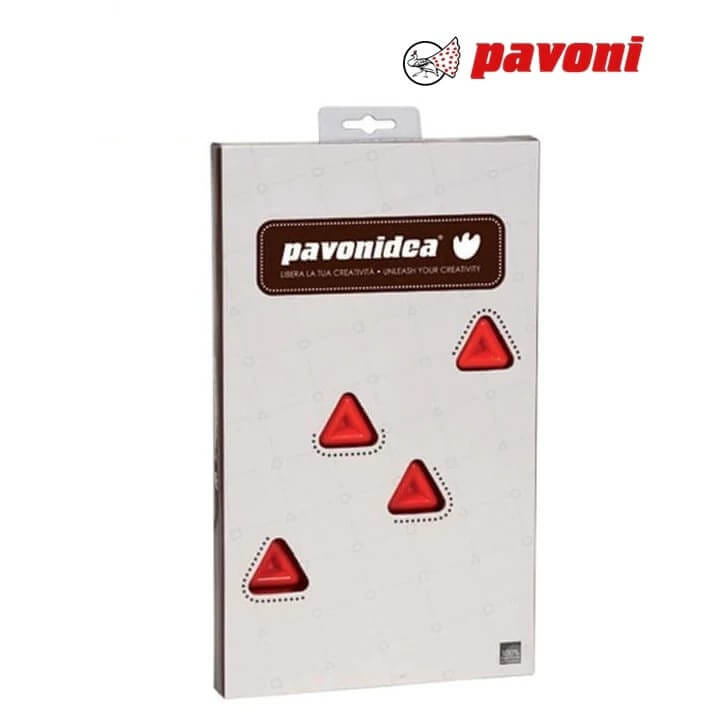 พิมพ์อบขนมซิลิโคนทรงสามเหลี่ยม PAVONI BW1583-076 จำนวน 28 ชิ้น สีแดง_9