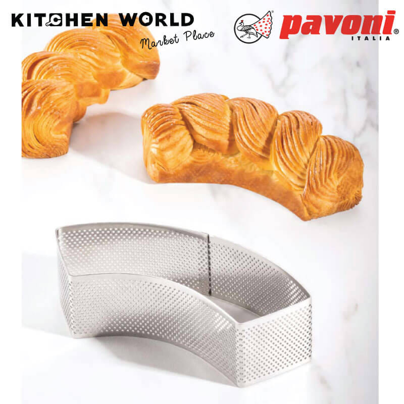 พิมพ์เค้กสแตนเลสเมซซาลูน่าเจาะรู PAVONI BW1436-56 ขนาด 15.7 ซม._9