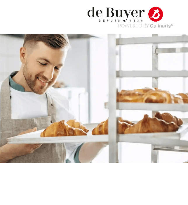 ถาดอบอลูมิเนียมขอบตรง DE BUYER BW4105 ขนาด 60X40X2 ซม.