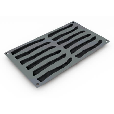พิมพ์อบซิลิโคนรูปหน่อไม้ฝรั่ง PAVONI BW2302-034 จำนวน 12 ชิ้น สีเทา_0