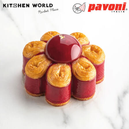 พิมพ์เค้กสแตนเลสเจาะรูรูปดอกไม้ PAVONI BW1436-51 ขนาด 10 ซม._4