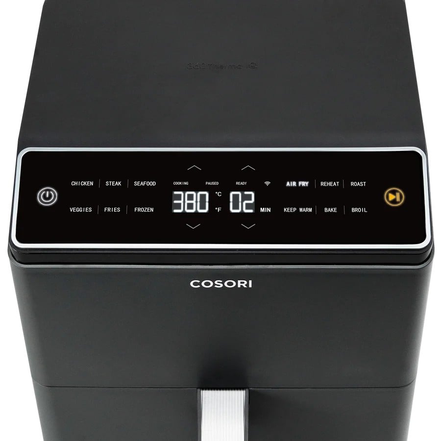 หม้อทอดไร้น้ำมัน อบลมร้อน COSORI DUAL BLAZE 360 THERMOIQ™ SMART AIR FRYER 6.4 ควอร์ต สีดำ_6