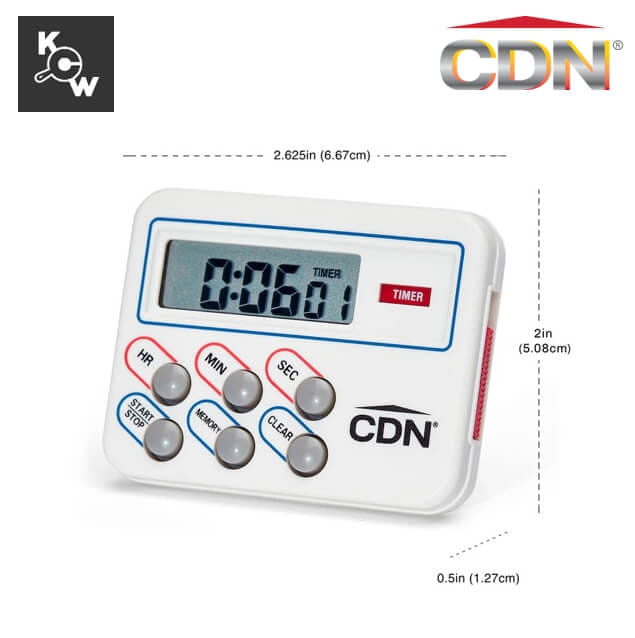 นาฬิกาจับเวลาดิจิตอลมัลติทาสก์ CDN PT0343 สีขาว_1