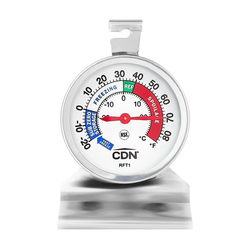 เครื่องวัดอุณหภูมิตู้เย็น/ตู้แช่แข็ง CDN RFT1C สีเงิน