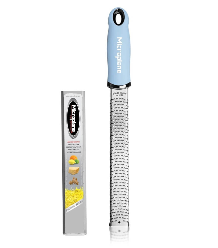 มีดขูดผิวมะนาวคลาสสิกพรีเมี่ยม Microplane PT0075-BB สีฟ้าอ่อน_1