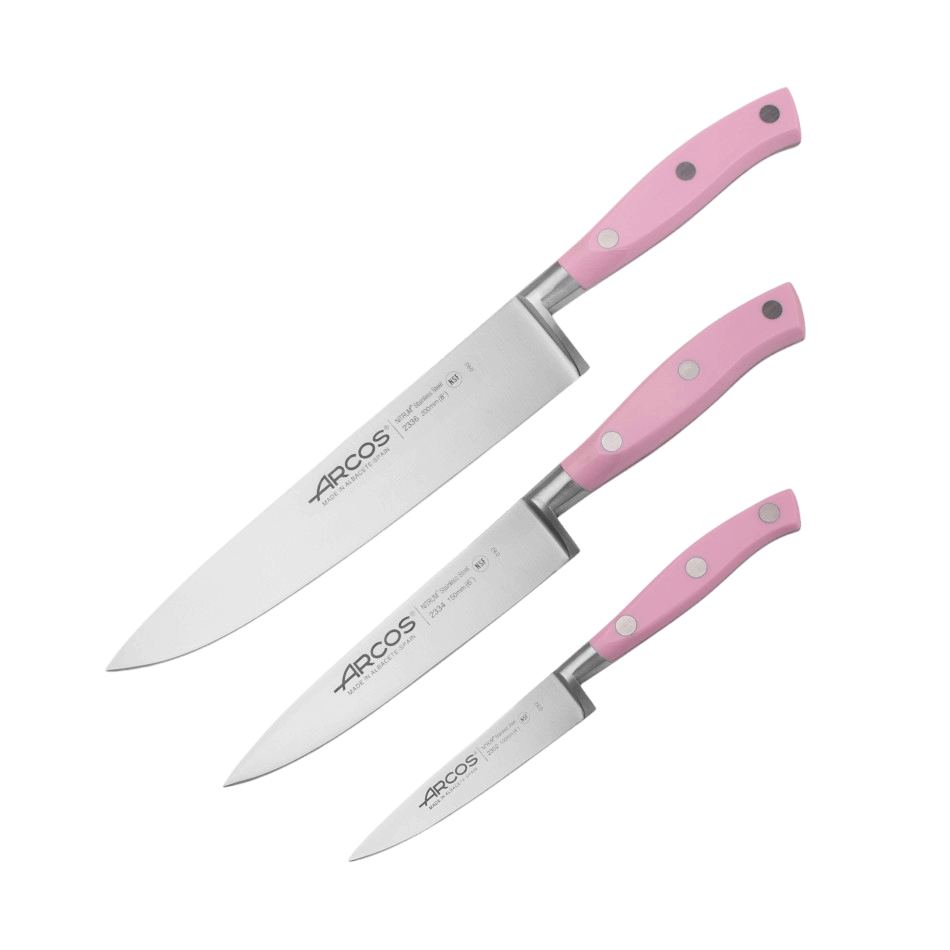 ชุดมีดทำครัว ARCOS PT3342 เช็ต 3 ชิ้น สีชมพู_1
