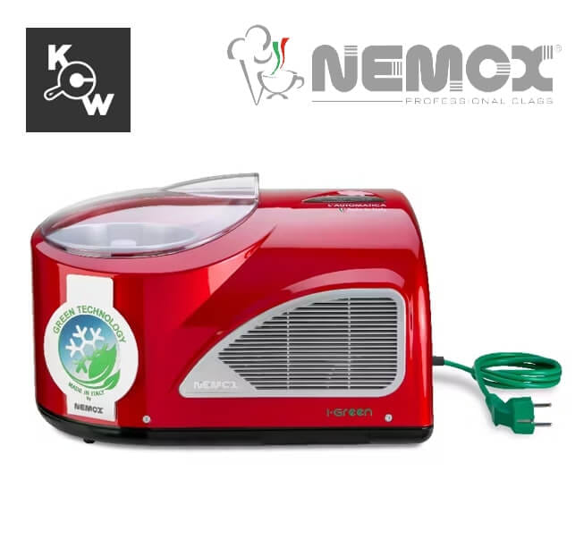 เครื่องทำไอศกรีมเจลาโต้ Nemox NXT1 Automatic MA2929 I-Green 150วัตต์ สีแดง