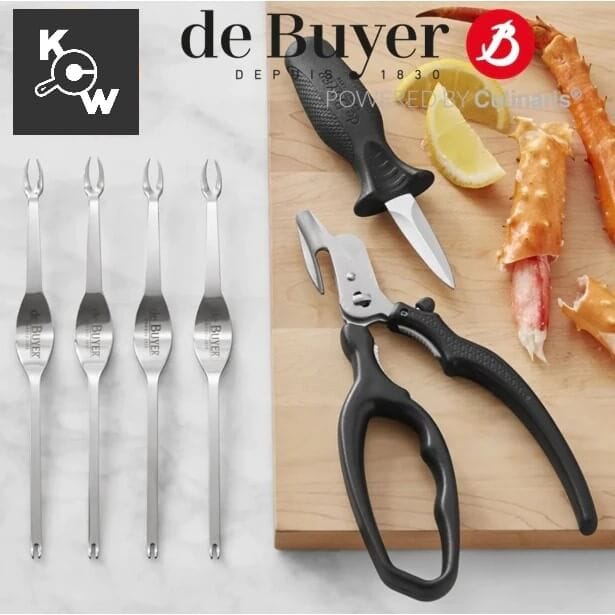 กล่องชุดอุปกรณ์เปิดอาหารทะเลสแตนเลส de Buyer 4683.90