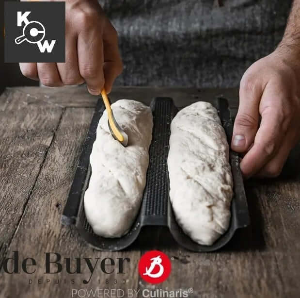 ใบมีดสำหรับกรีดแป้ง de buyer 4670.03N สีเหลือง
