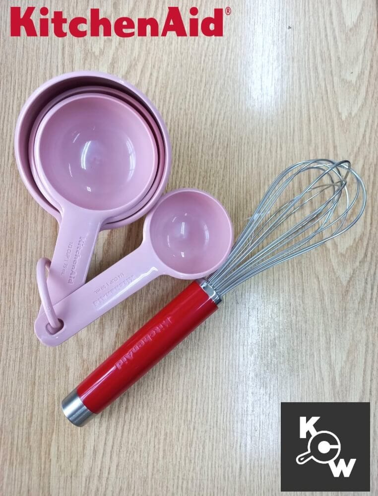 ตระกร้อตีไข่สแตนเลส KitchenAid KX060BKSDI สีแดง