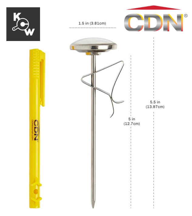 เครื่องวัดอุณหภูมินมเอสเปรสโซ CDN IRB220-F สีเงิน