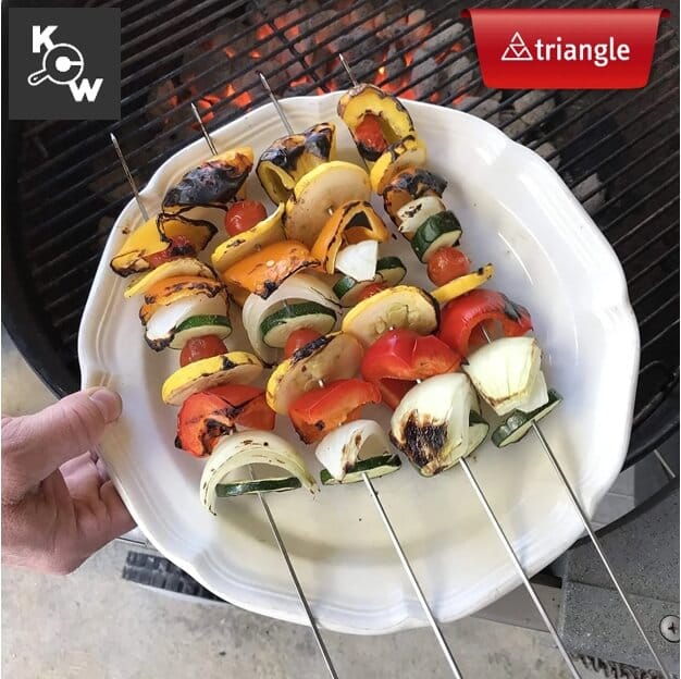 ชุดที่เสียบบาบีคิวพร้อมแหวนสแตนเลส 6 ชิ้น Triangle 903240602 ขนาด 25 ซม.