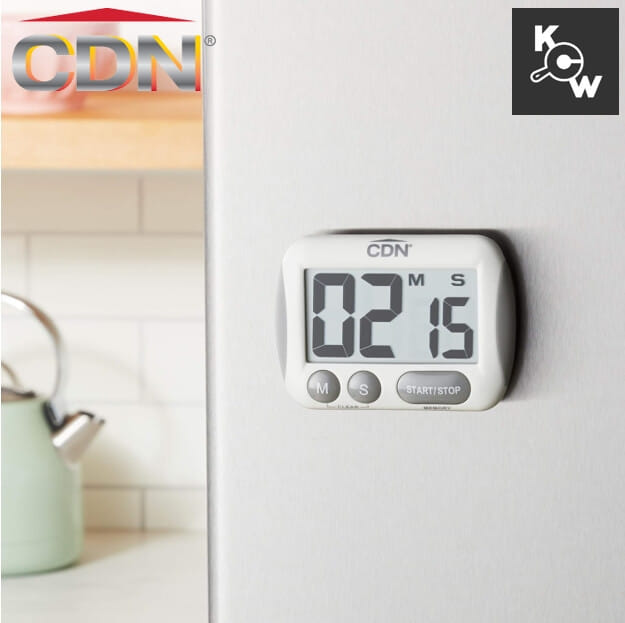 นาฬิกาจับเวลาในครัวตัวเลขใหญ่พิเศษ CDN PT0344 สีขาว_4
