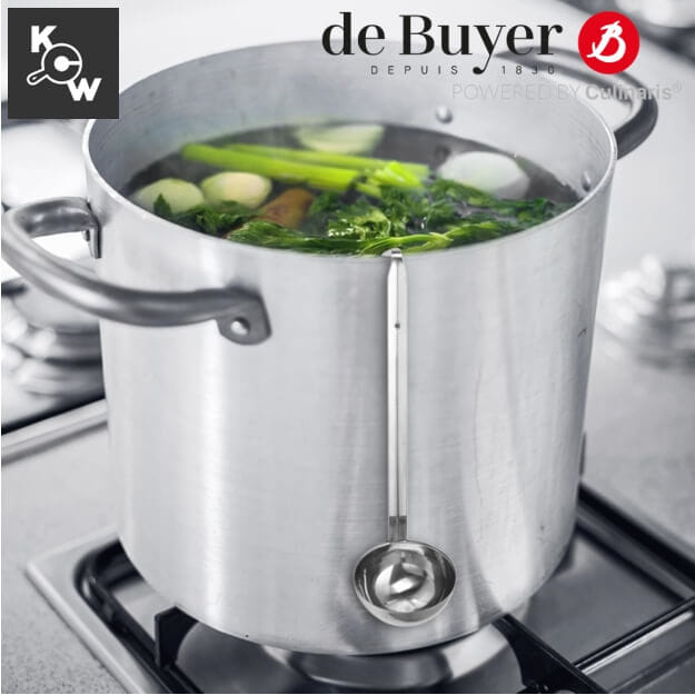 ทัพพีสเตนเลสแบบชิ้นเดียว de Buyer 3021.12 กว้าง 12 ซม.
