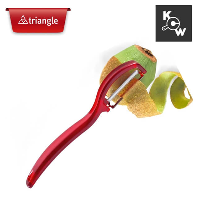 มีดปอกเปลือกใบมีดหยัก Triangle 500495001 สีแดง