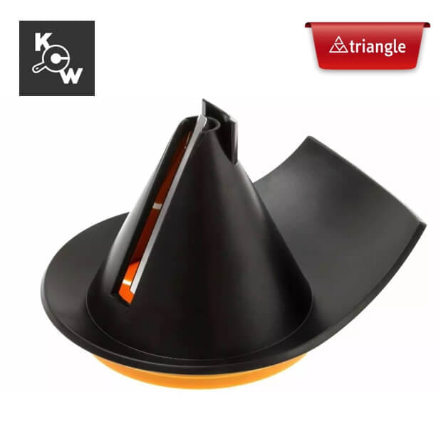 คัตเตอร์ตัดเส้นแบบเกลียวสเตนเลส Triangle 501010702 สีดำเหลือง