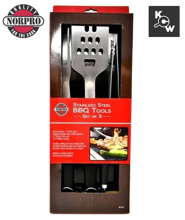 ชุดอุปกรณ์บาร์บีคิวสแตนเลส NORPRO PT3312 เซต 3 ชิ้น_5