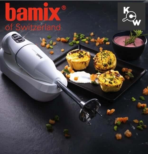 เครื่องปั่นอาหารแบบมือถือไร้สาย Bamix Switzerland Cordless PRO MA2935 สีแดง