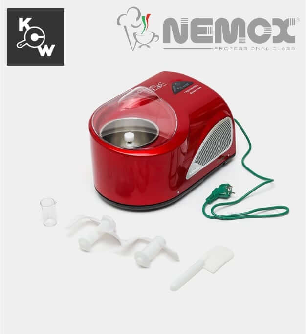 เครื่องทำไอศกรีมเจลาโต้ Nemox NXT1 Automatic MA2929 I-Green 150วัตต์ สีแดง