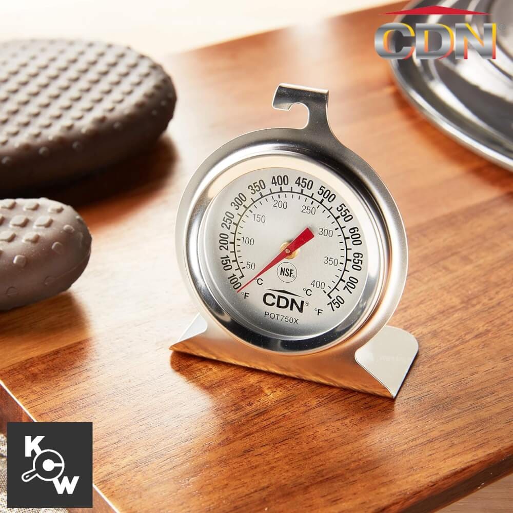 เครื่องวัดอุณหภูมิเตาอบความร้อนสูง CDN POT750X สีเงิน