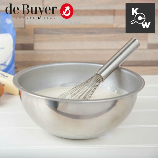 ชามสแตนเลสทรงครึ่งวงกลม de Buyer 3372.24 ขนาด 24 ซม.