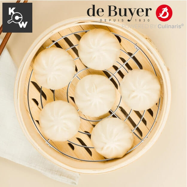 ตะแกรงสแตนเลสพักขนมทรงกลมมีขา de Buyer 0237.32 ขนาด 32 ซม.