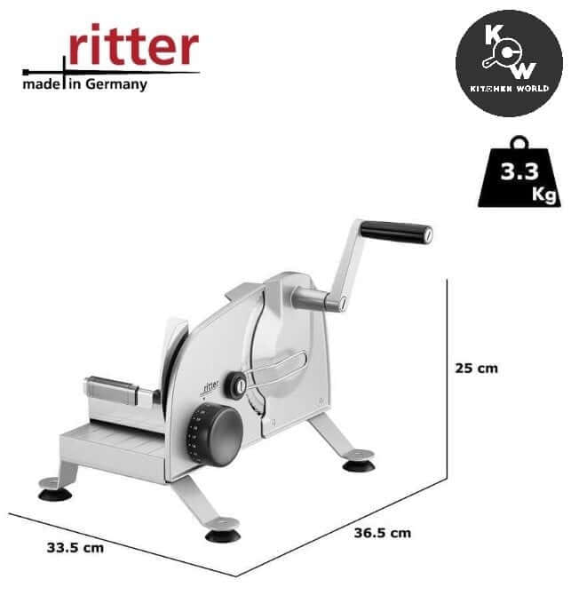 เครื่องสไลด์อาหารแบบแมนนวล Ritterwerk Podio 3 (107020) สีเงิน