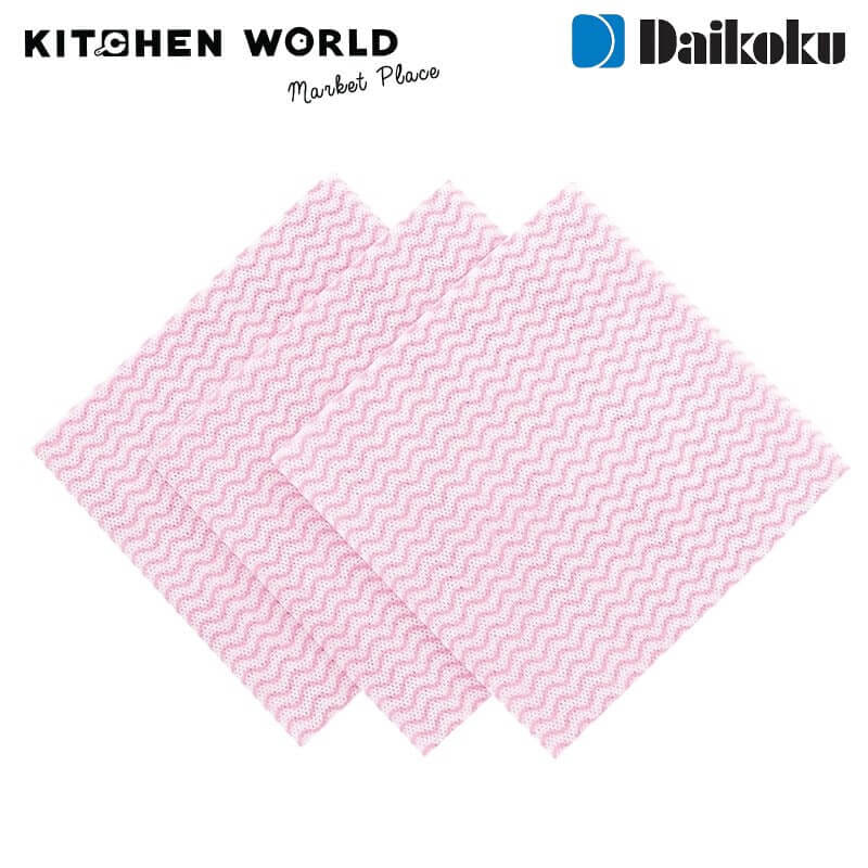 ผ้าเช็ดทำความสะอาดอเนกประสงค์ DAIKOKU PT2945-P สีชมพู จำนวน 100 ชิ้น_7