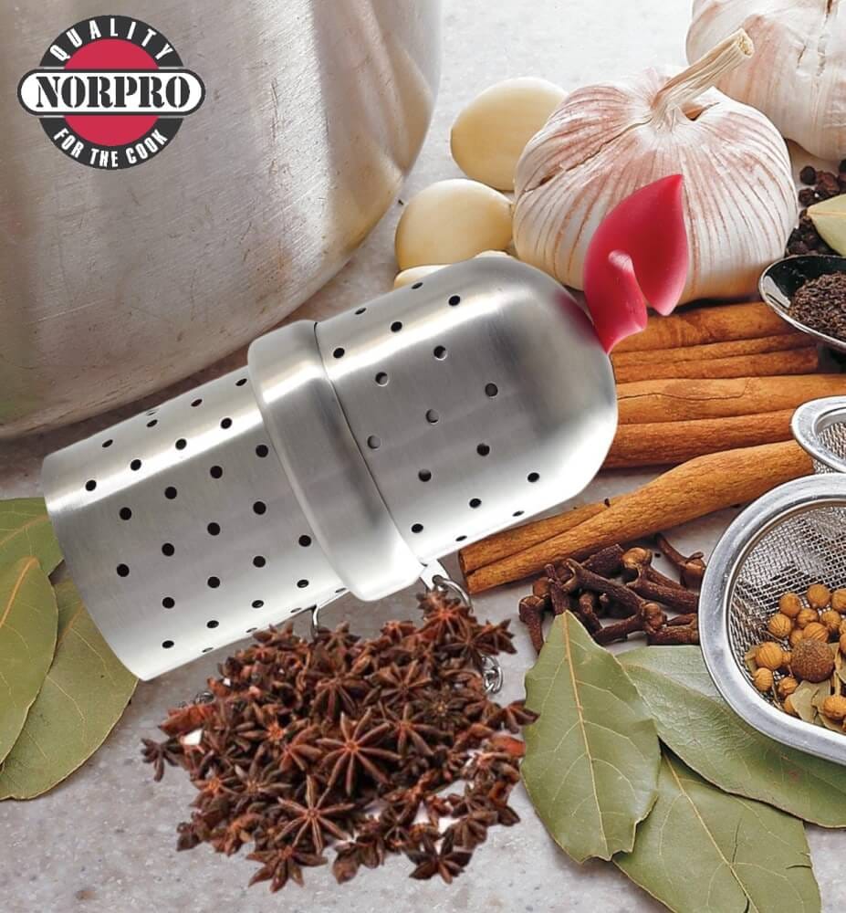 ที่กรองสมุนไพรและเครื่องเทศแบบยืดได้สเตนเลส Norpro 5608
