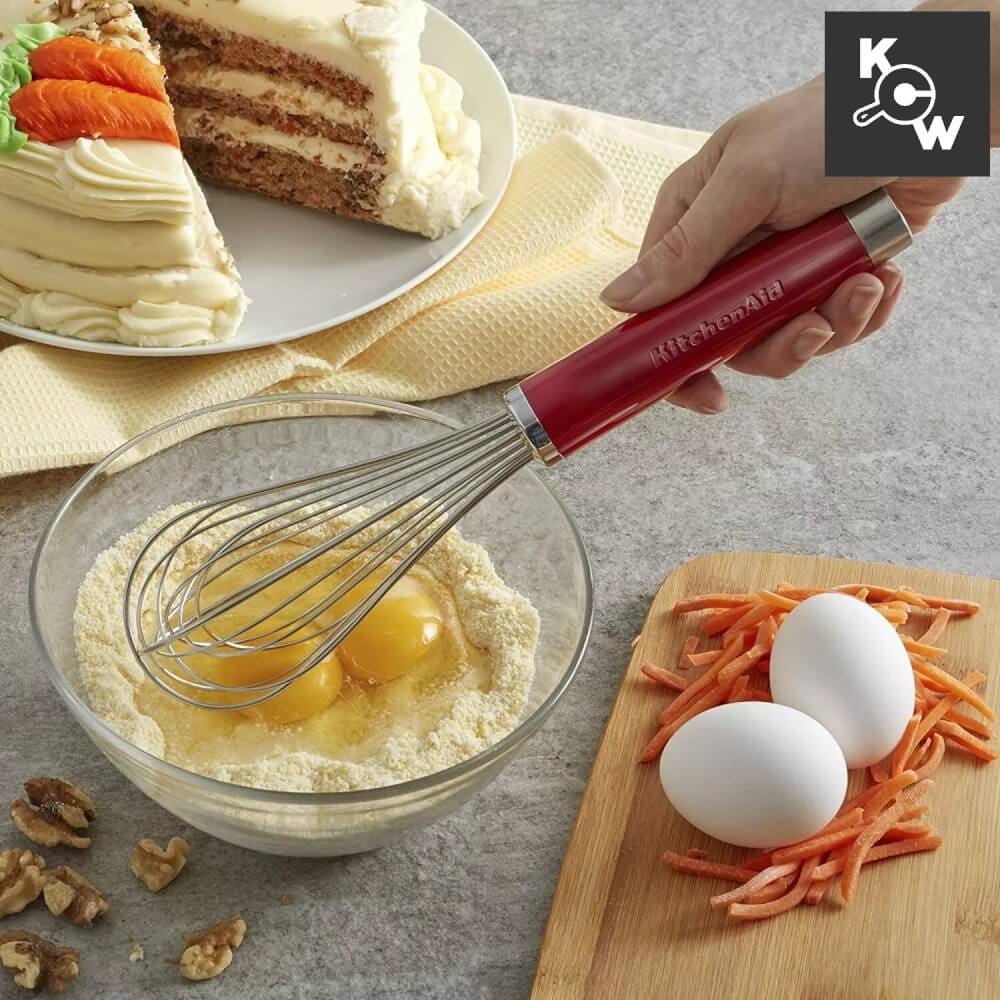 ตระกร้อตีไข่สแตนเลส KitchenAid KX060BKSDI สีแดง
