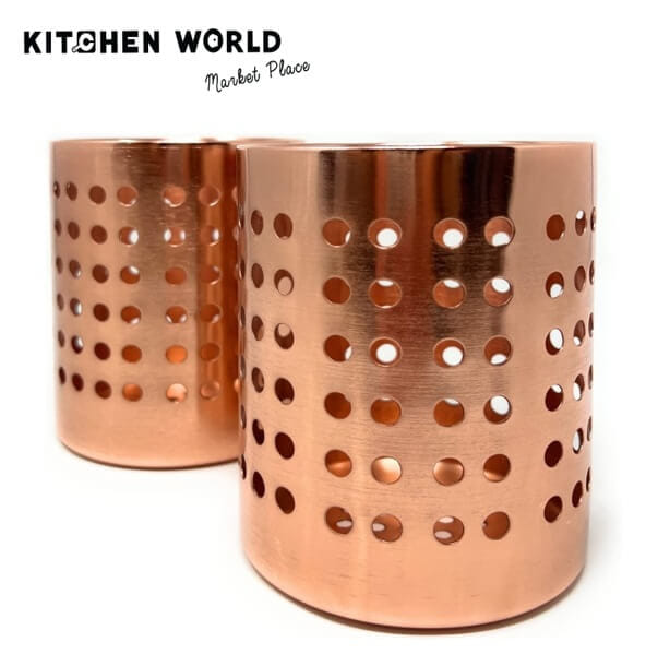 ที่จัดเก็บอุปกรณ์ในครัวช้อนส้อม KCW BW1615-201 สีทองแดง_8