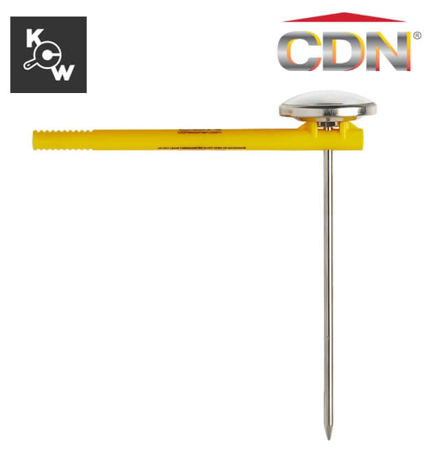 เครื่องวัดอุณหภูมินมเอสเปรสโซ CDN IRB220-F สีเงิน