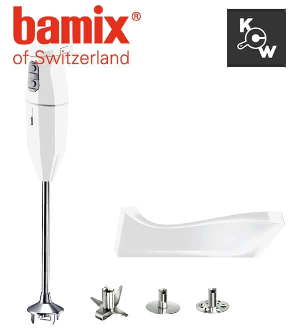 เครื่องปั่นอาหารแบบมือถือไร้สาย Bamix Switzerland Cordless PRO MA2934 สีขาว