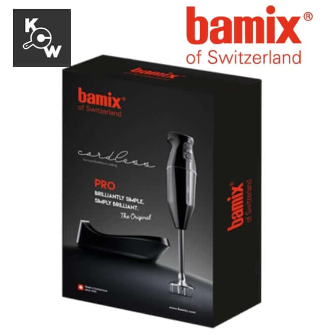 เครื่องปั่นอาหารแบบมือถือไร้สาย Bamix Switzerland Cordless PRO MA2934-Black สีดำ