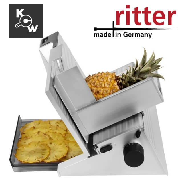 เครื่องสไลด์ขนมปังแบบมอเตอร์ Ritterwerk Amido 3 65 วัตต์ (558.021) สีเงิน