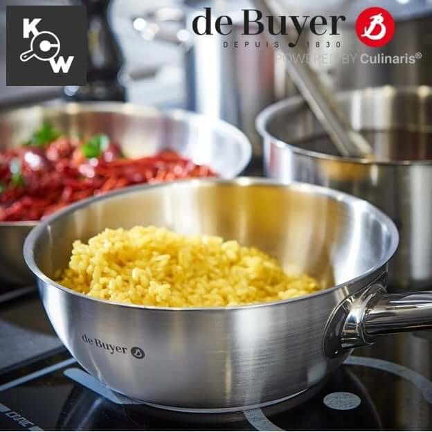 กระทะซอสสเตนเลส de buyer พริมแอพเพตี้ 3503.16 กว้าง 16ซม.xสูง 6ซม.