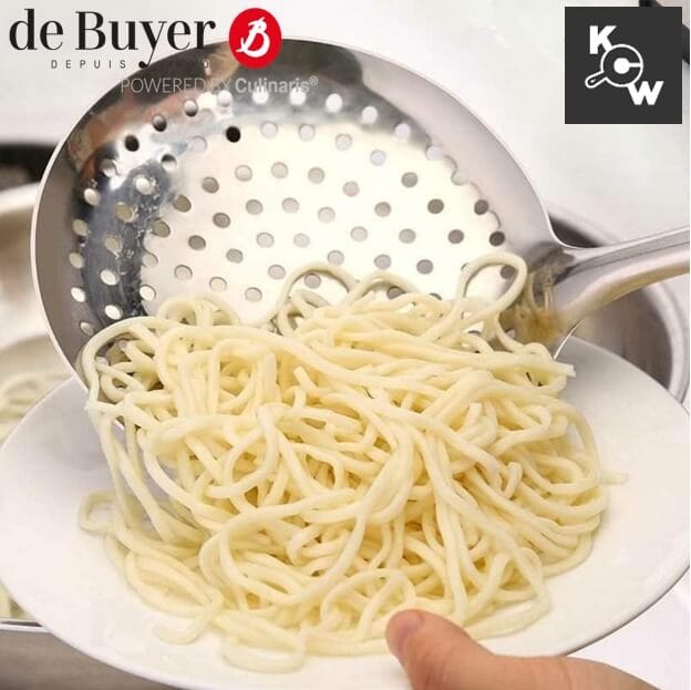 ทัพพีสกิมเมอร์สเตนเลส de Buyer 3041.14 กว้าง 14 ซม._10