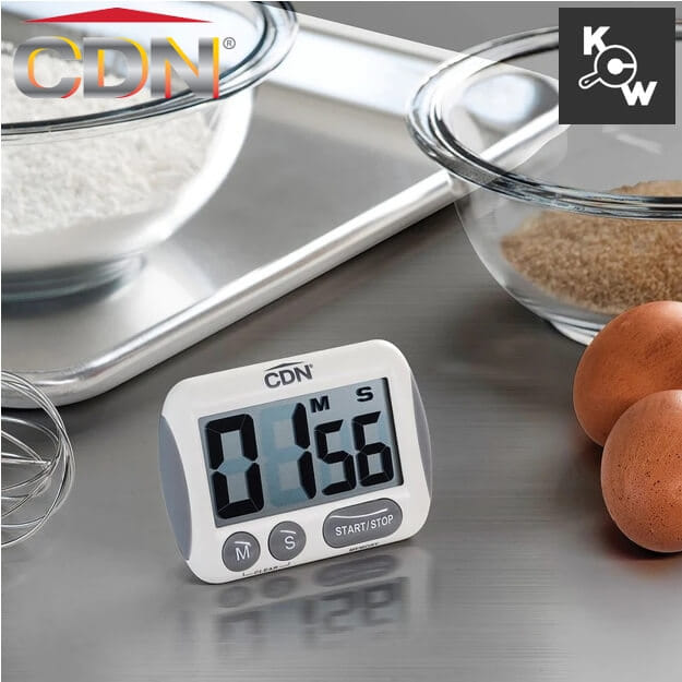 นาฬิกาจับเวลาในครัวตัวเลขใหญ่พิเศษ CDN PT0344 สีขาว_11