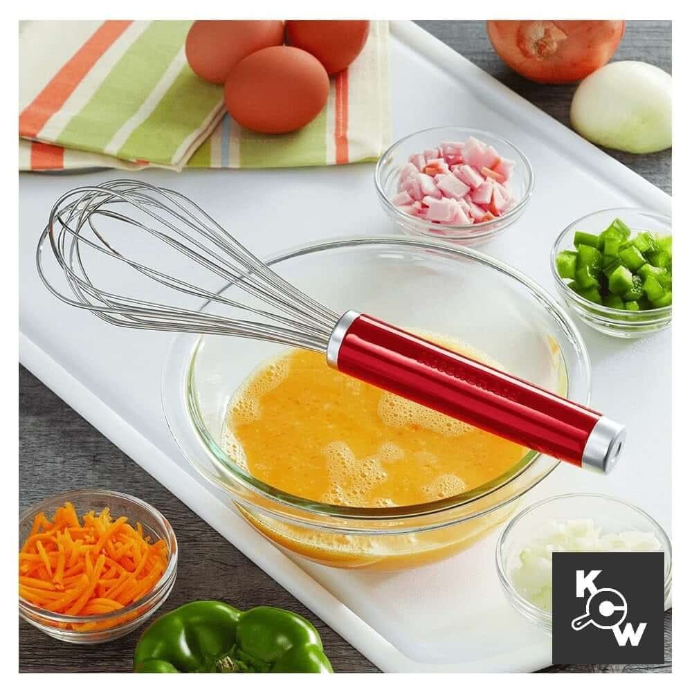 ตระกร้อตีไข่สแตนเลส KitchenAid KX060BKSDI สีแดง