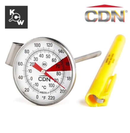 เครื่องวัดอุณหภูมินมเอสเปรสโซ CDN IRB220-F สีเงิน_10