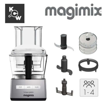 เครื่องบดสับอาหาร Magimix 18371F MA0873-SA Compact 3200XL สีเงิน_2