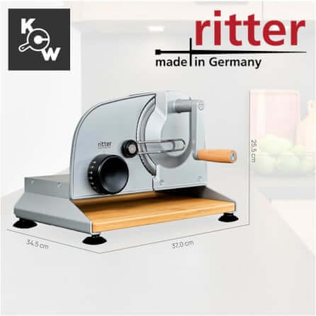 เครื่องสไลด์ขนมปังแบบมือหมุน Ritterwerk Piatto 5 (107.022) สีเงิน_3