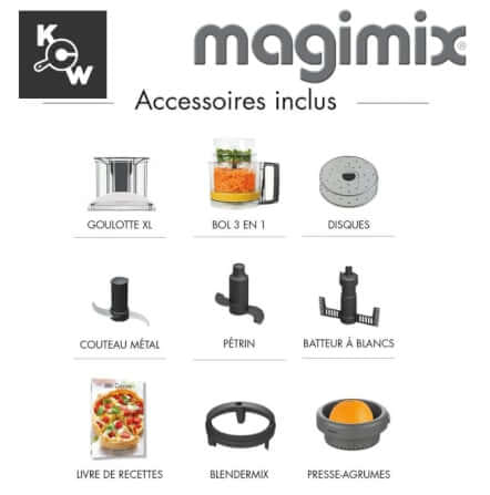 เครื่องบดสับอาหาร Magimix 18591F MA0872-FR CS5200XL สีเงิน_3