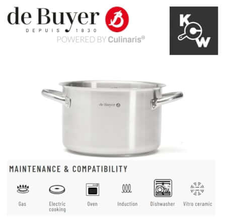 หม้อสตูว์สเตนเลสทรงสูง de buyer พริมแอพเพตี้ 3506.20 กว้าง 20ซม.xสูง 13ซม. 4 ลิตร_3