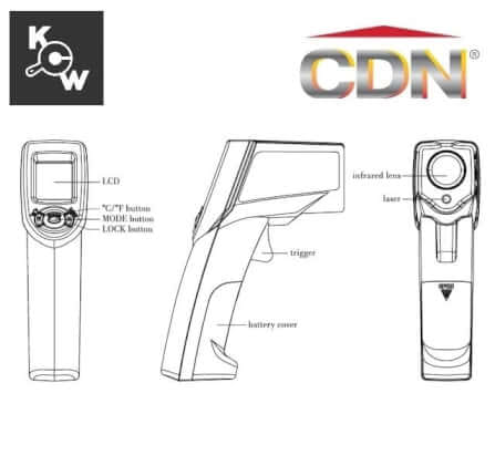 เครื่องวัดอุณหภูมิแบบปืนอินฟราเรด CDN IN1022_3
